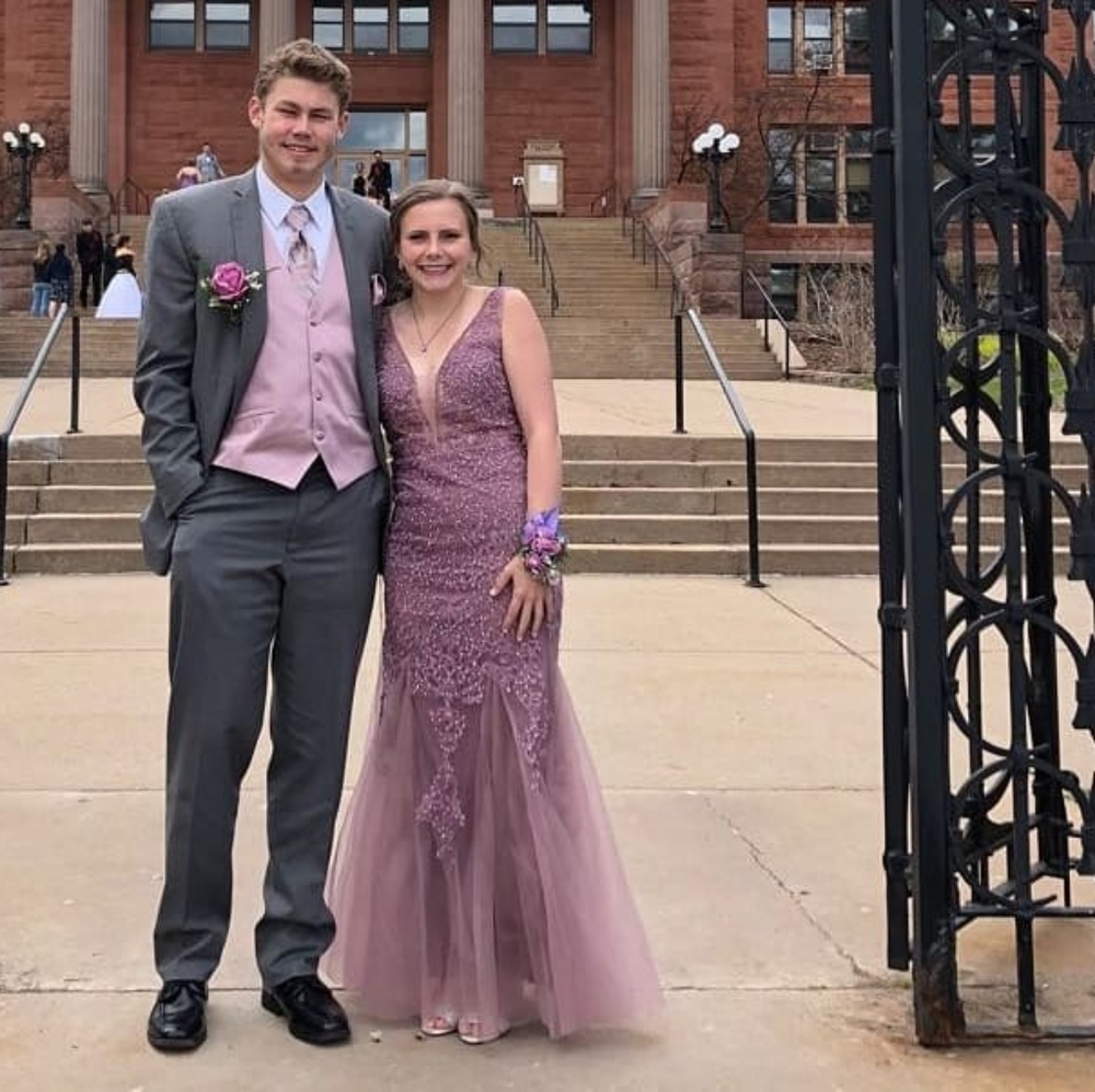 Purple Mauve Colored Prom Dress